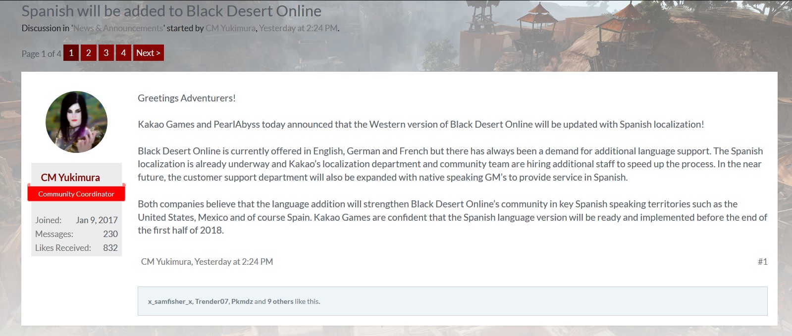 Black Desert online en español