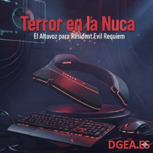 Terror en la nuca: Panasonic y Capcom lanzan el altavoz de cuello oficial de Resident Evil Requiem